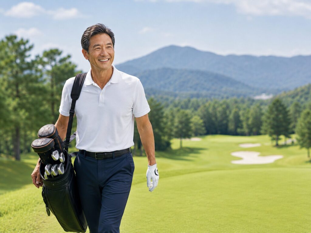 ダイエットと体力向上でゴルフを楽しむ40代50代60代のゴルファー